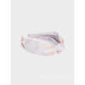 Fashion Women Hair Accessories Tie-Dye Wide Headband with Knot